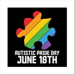 Autism Awareness - Autistic Pride Day June 18 2021 Posters and Art